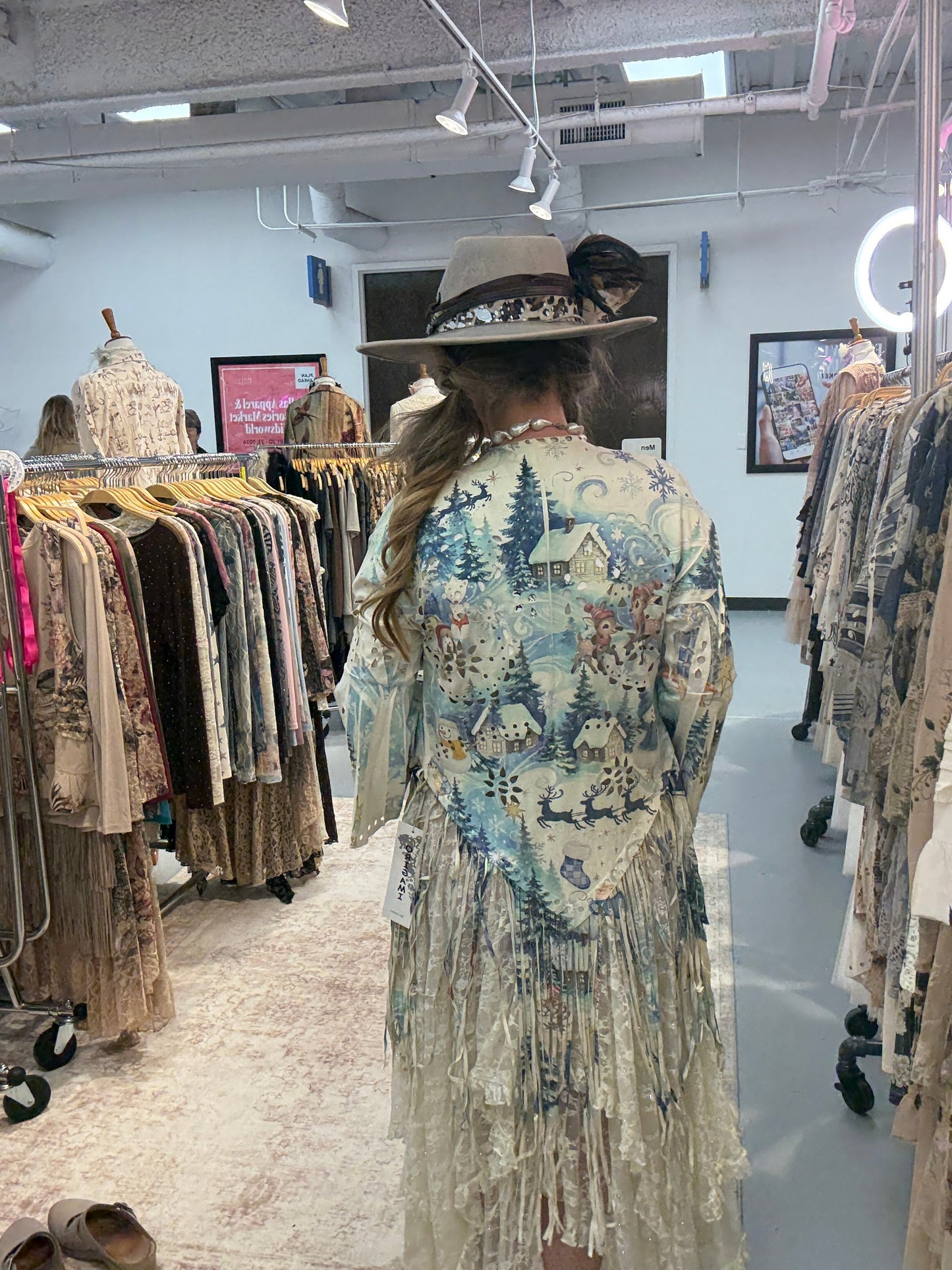 Origami- Winter Wonderland Suede Kimono *Final Sale*