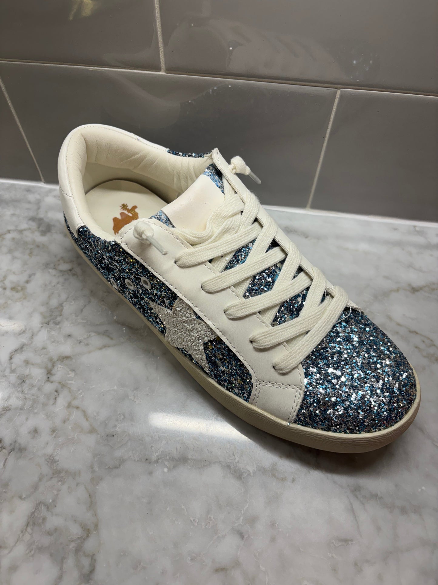 Blue Bling Star Sneaker