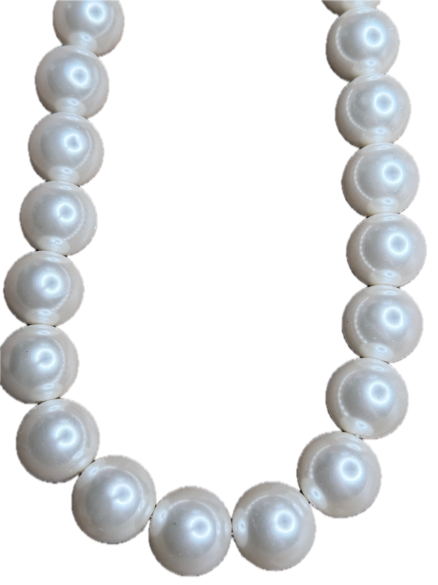 Elegant Chunky Faux Pearl Necklace