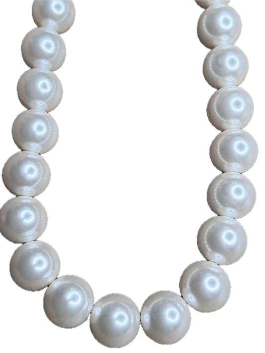 Elegant Chunky Faux Pearl Necklace
