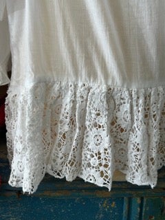 FINAL SALE!  Paper Lace Embroidered 2-Piece Top (White)