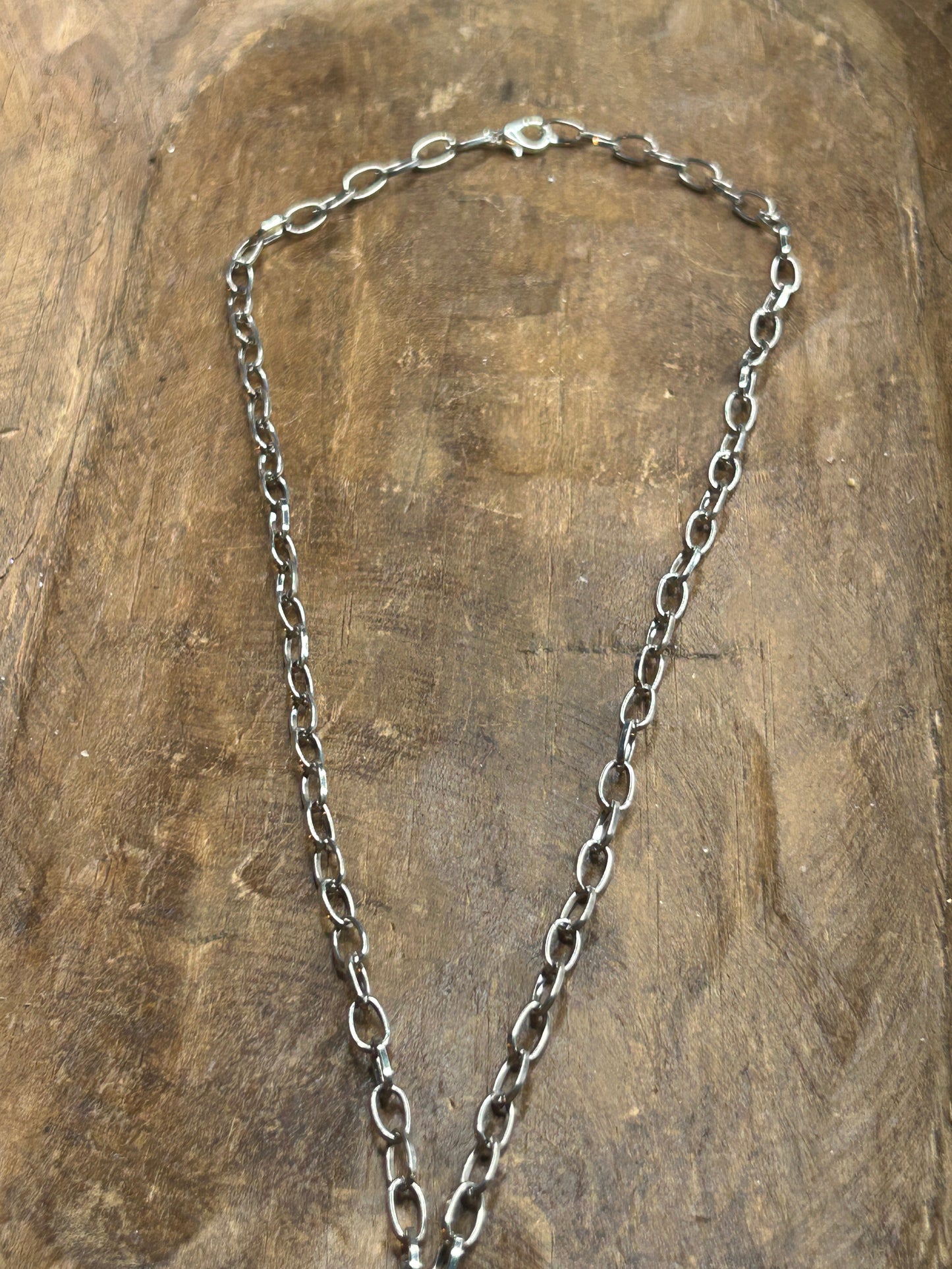 Dainty Soldered Pink/Red Agate Necklace
