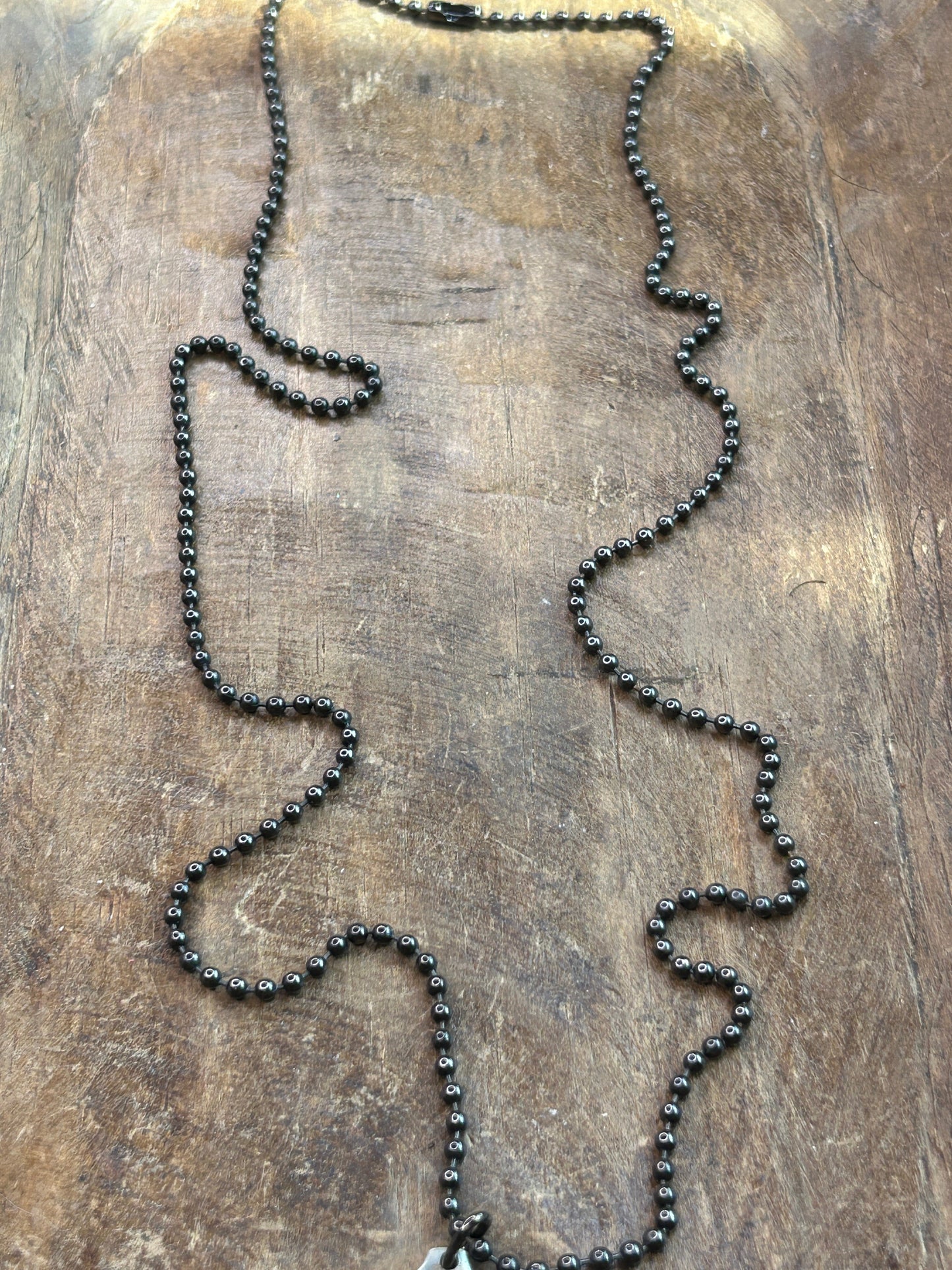 SALE Long Towanda Metal Spoon Necklace
