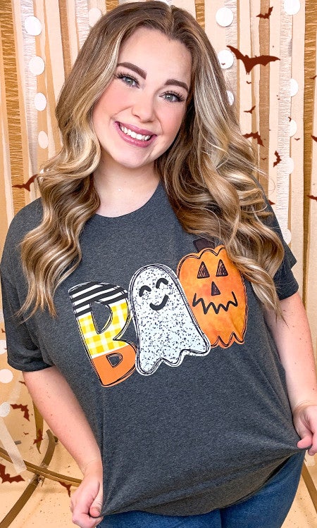 - Spooky Boo Graphic T-Shirt- *Final Sale*