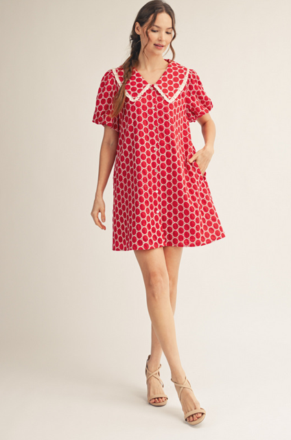 Jodifl- Short Dress (Red)
