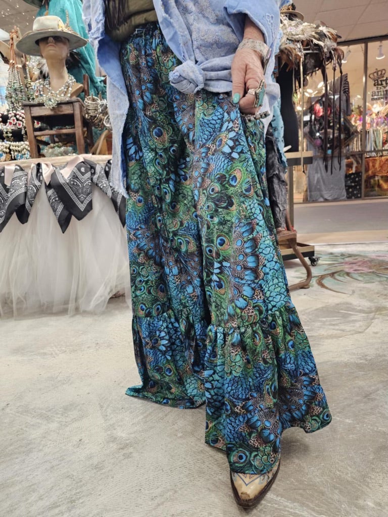 A Rare Bird- Peacock Pants *Final Sale*