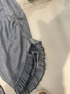 Origami- Denim Ruffle Pants *Final Sale*