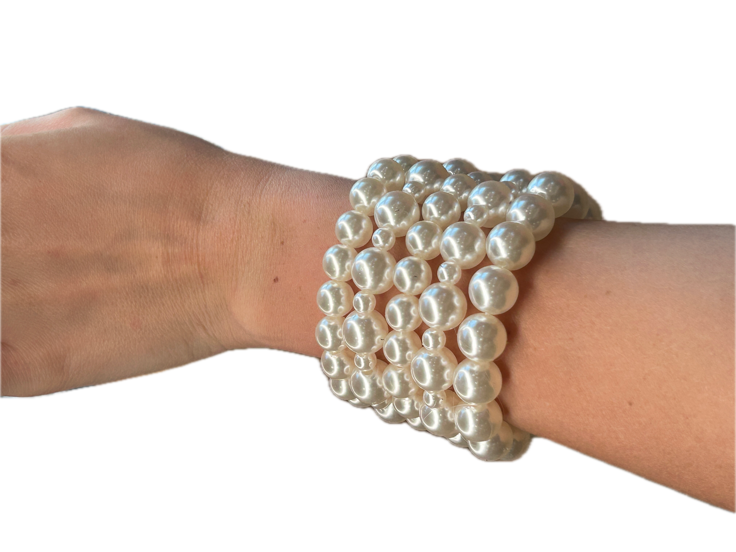 Featherweight Pearl Bracelet Stack