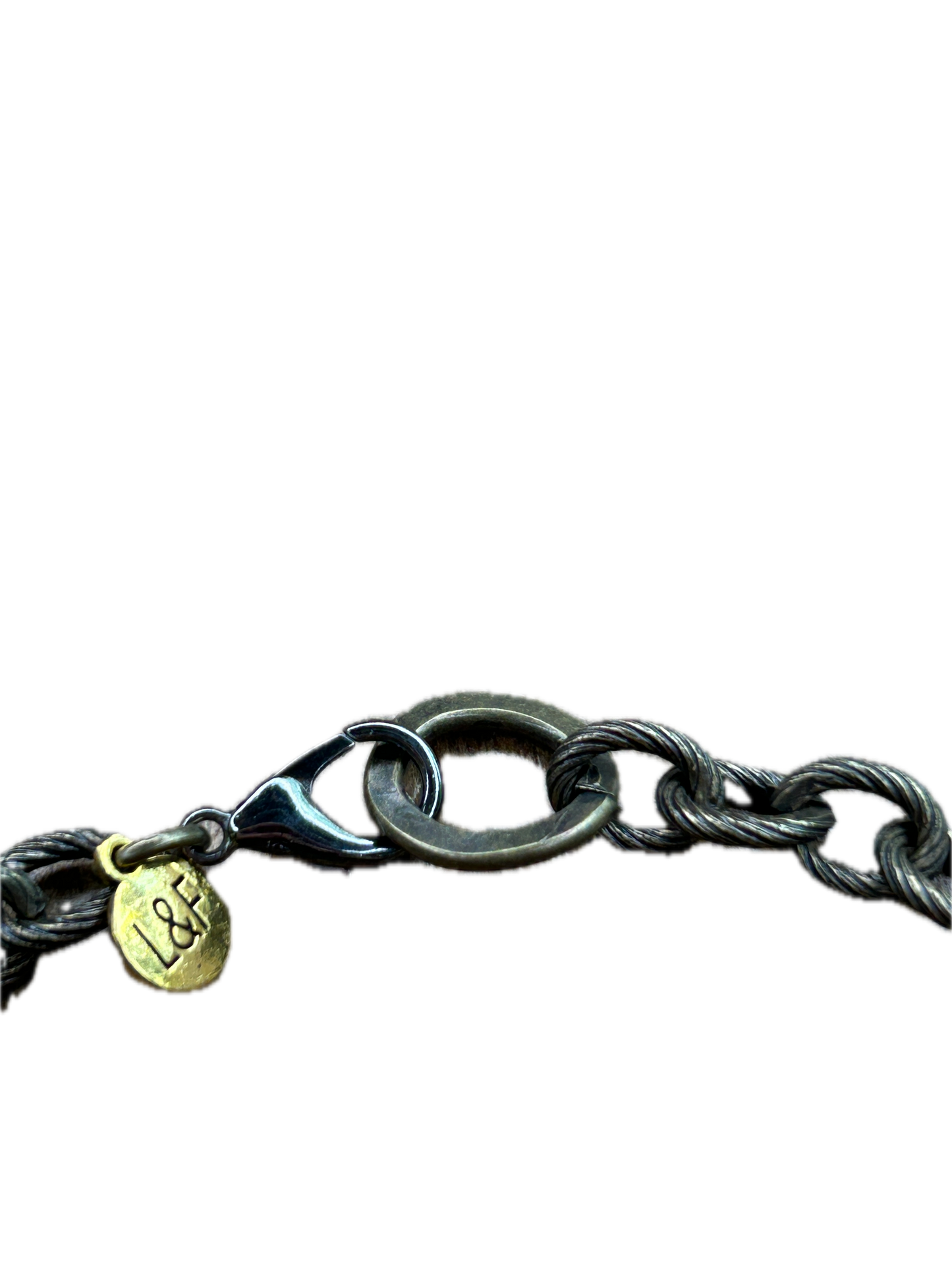 Lost & Found- Silver and Brass Cross Necklace