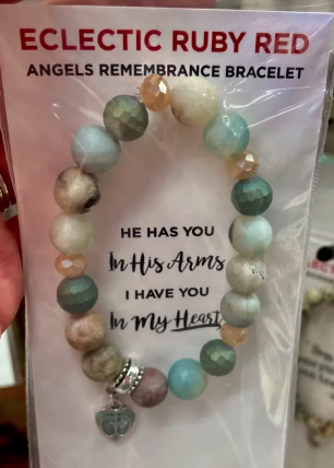 Angels Remembrance Bracelet "In My Heart" Multi Tone Beaded