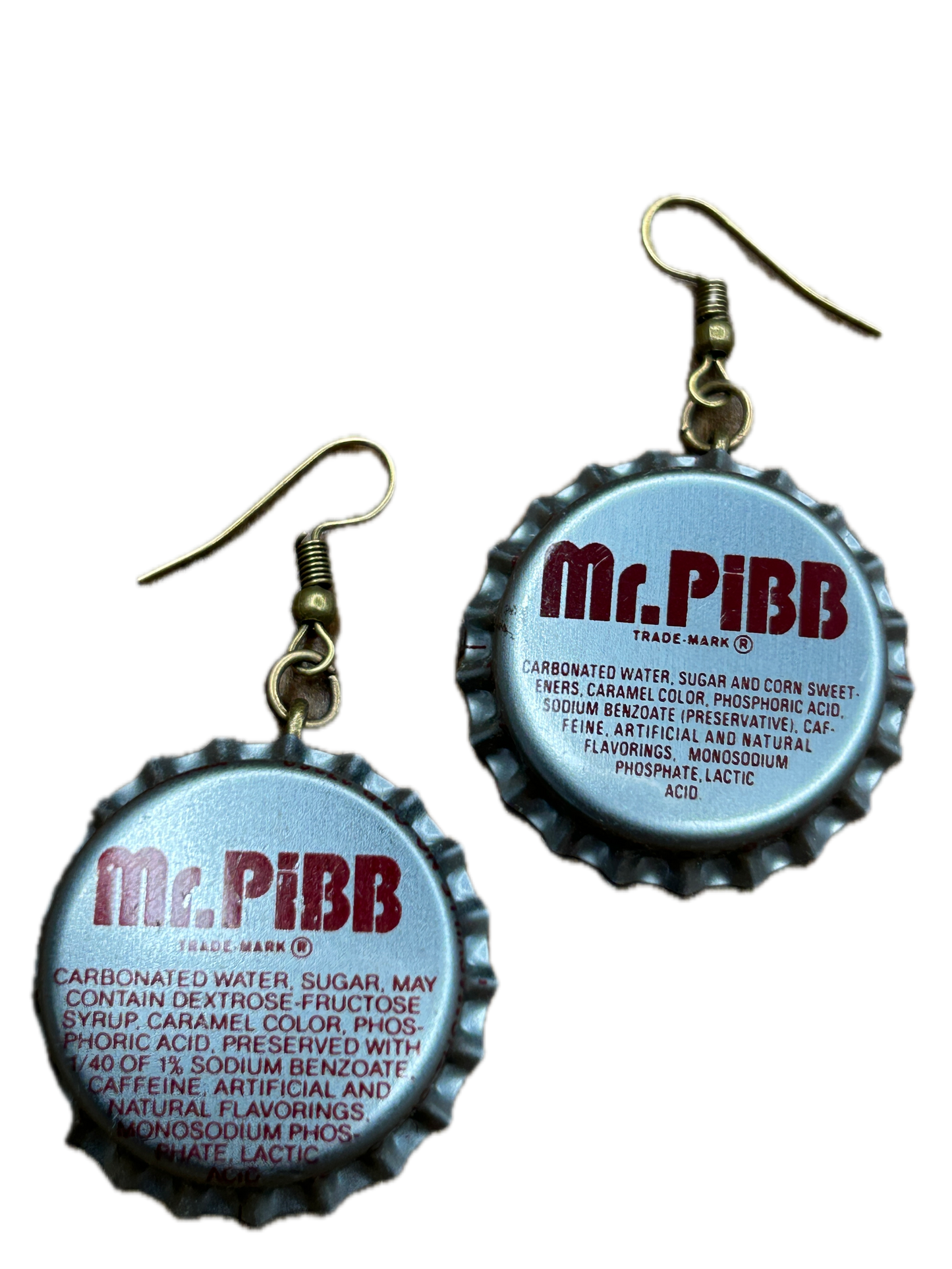 Mr. Pib Bottle Cap Earrings