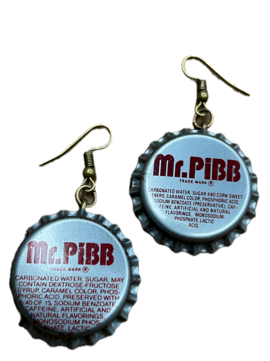 Mr. Pib Bottle Cap Earrings