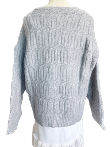 Cable Knit Cardigan (Grey) *Final Sale*