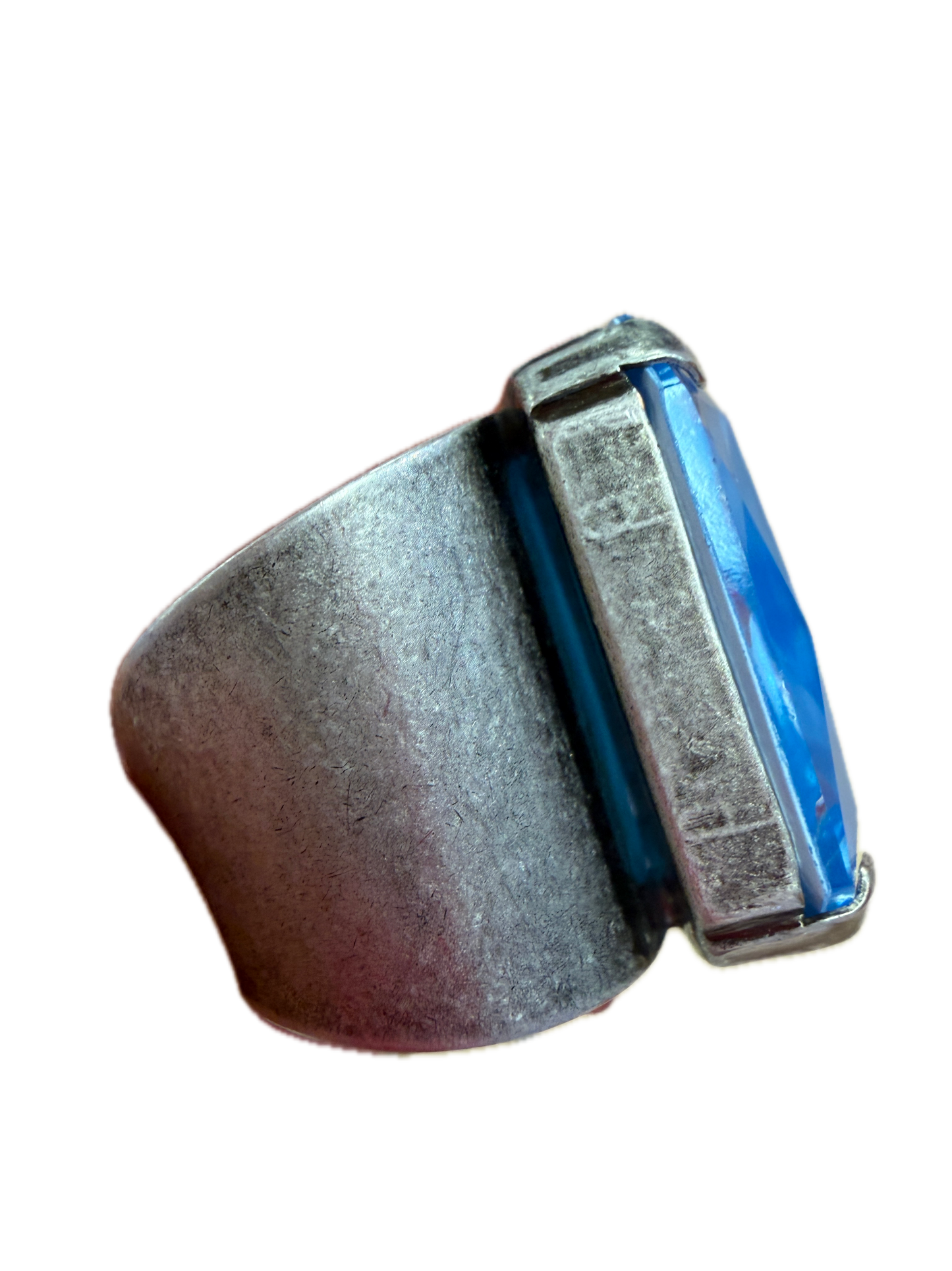 Mini Soleil Ring With Trim in Electric Blue - (Pre Order)