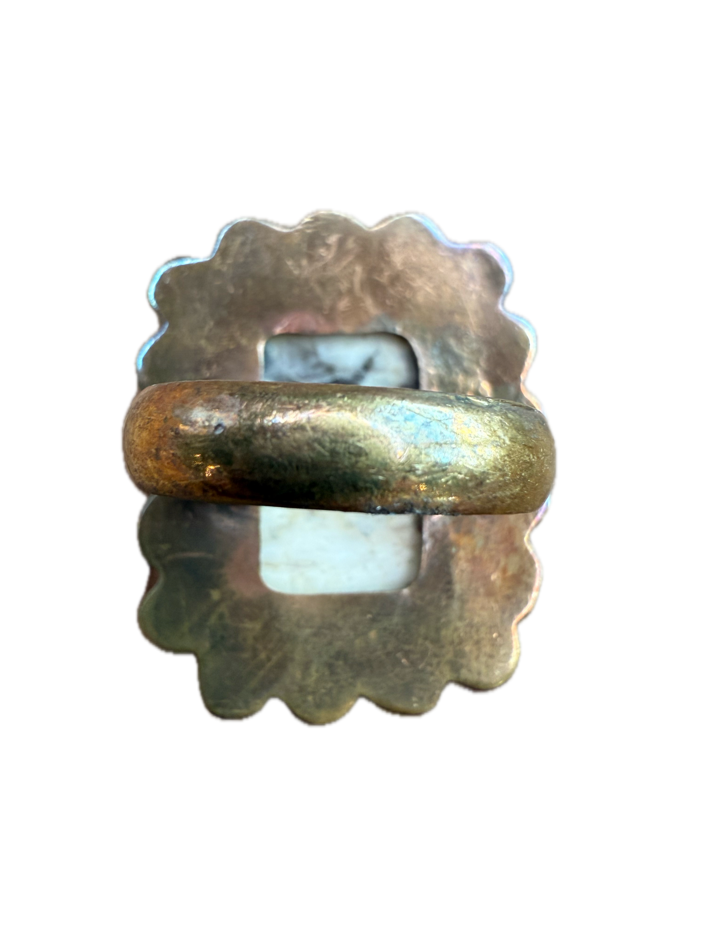 German Silver Outback Jasper Ring