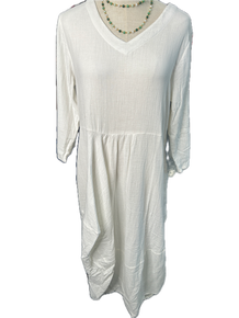 Paper Lace- Long Sleeve Dress (White) *Final Sale*