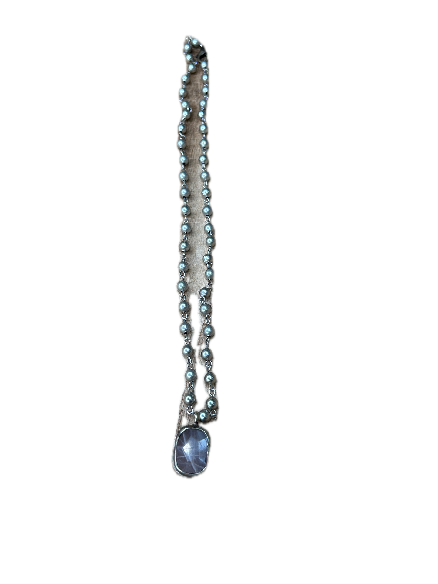 Dainty Soldered Rose Quartz Necklace