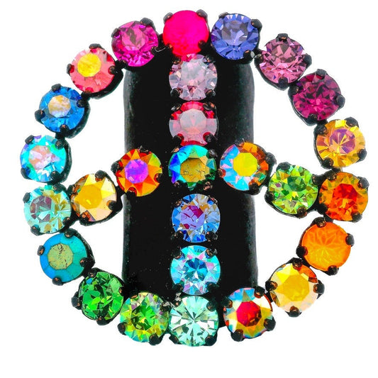 PEACE RING IN WATERMELON SMUTT (PRE ORDER)