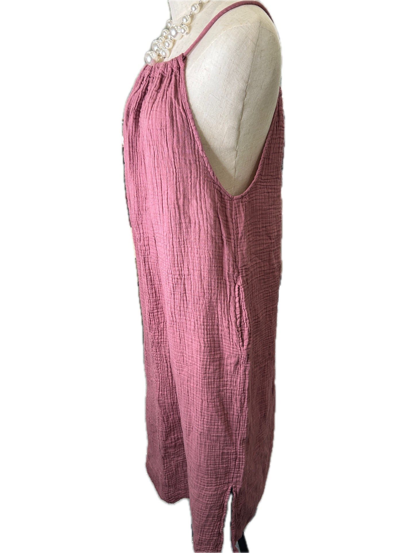 Cotton Gauze Dress (Mauve) *Final Sale*