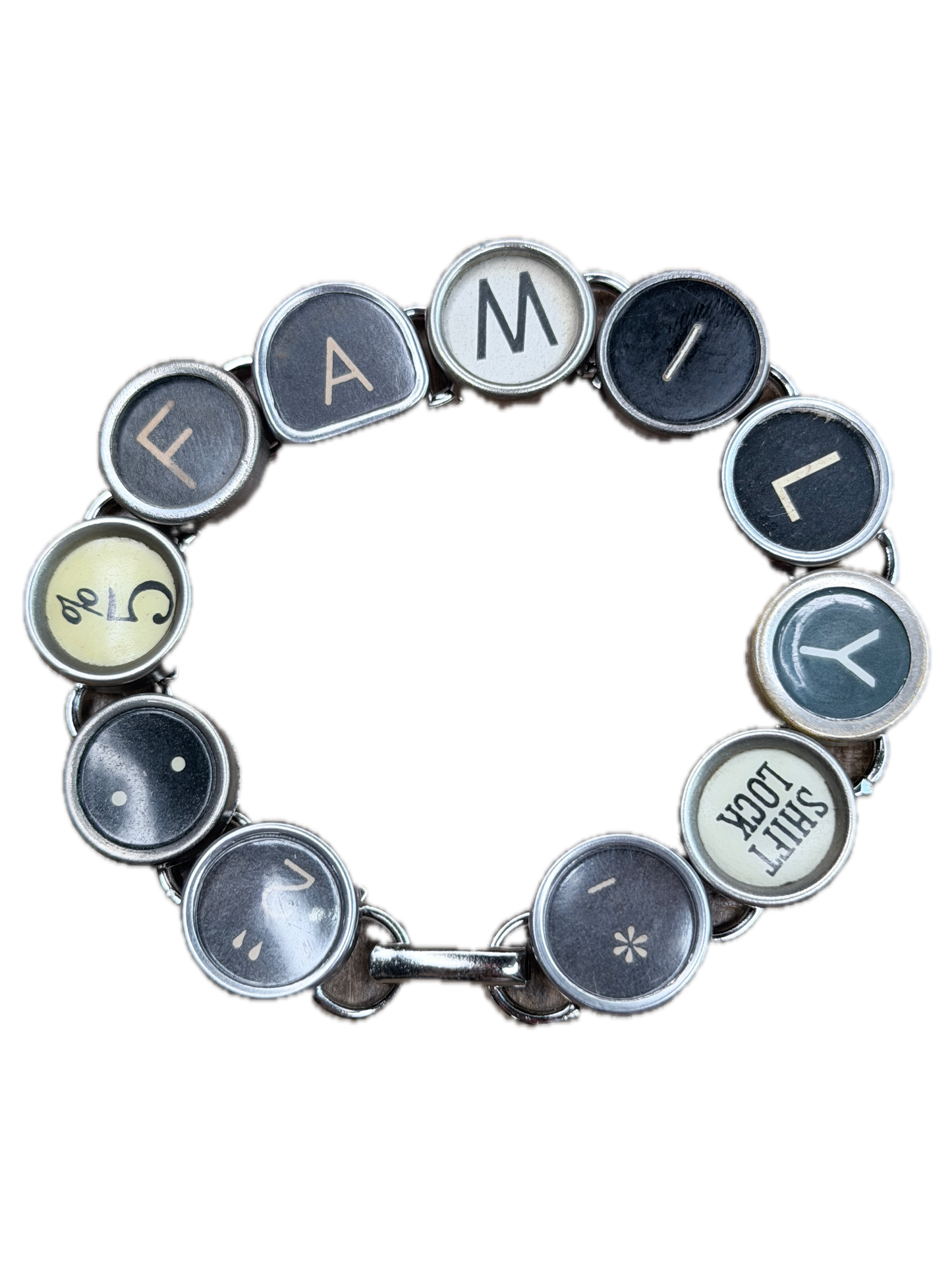 Typewriter Key Bracelet (Family)