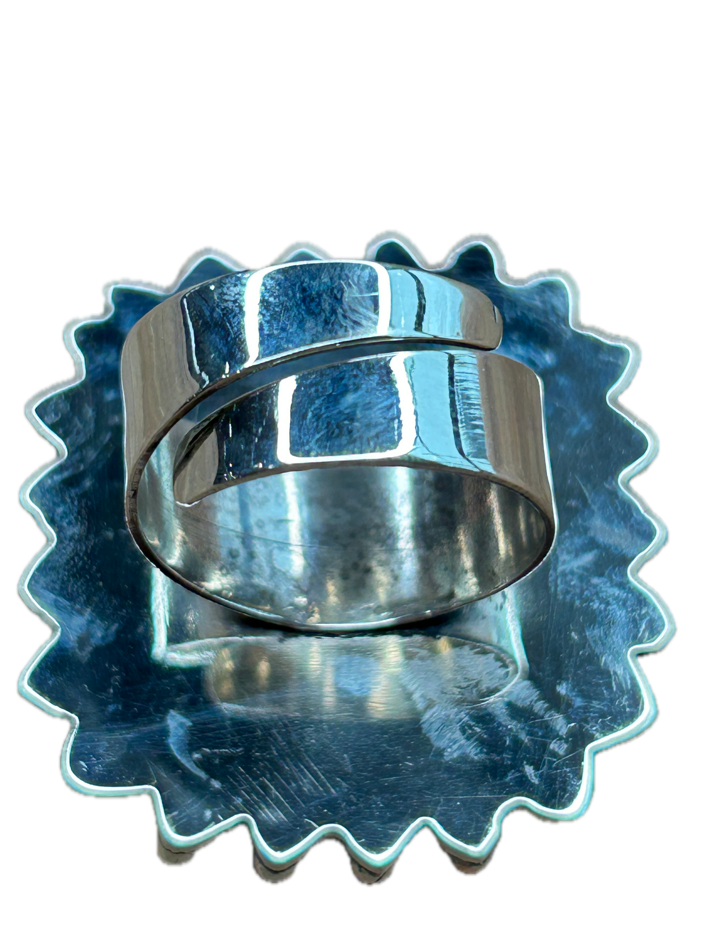German Silver Chrysoprase Ring