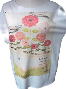 Don't Worry Trust Him T-Shirt (Side Wing) - Indigo Blue *Final Sale*