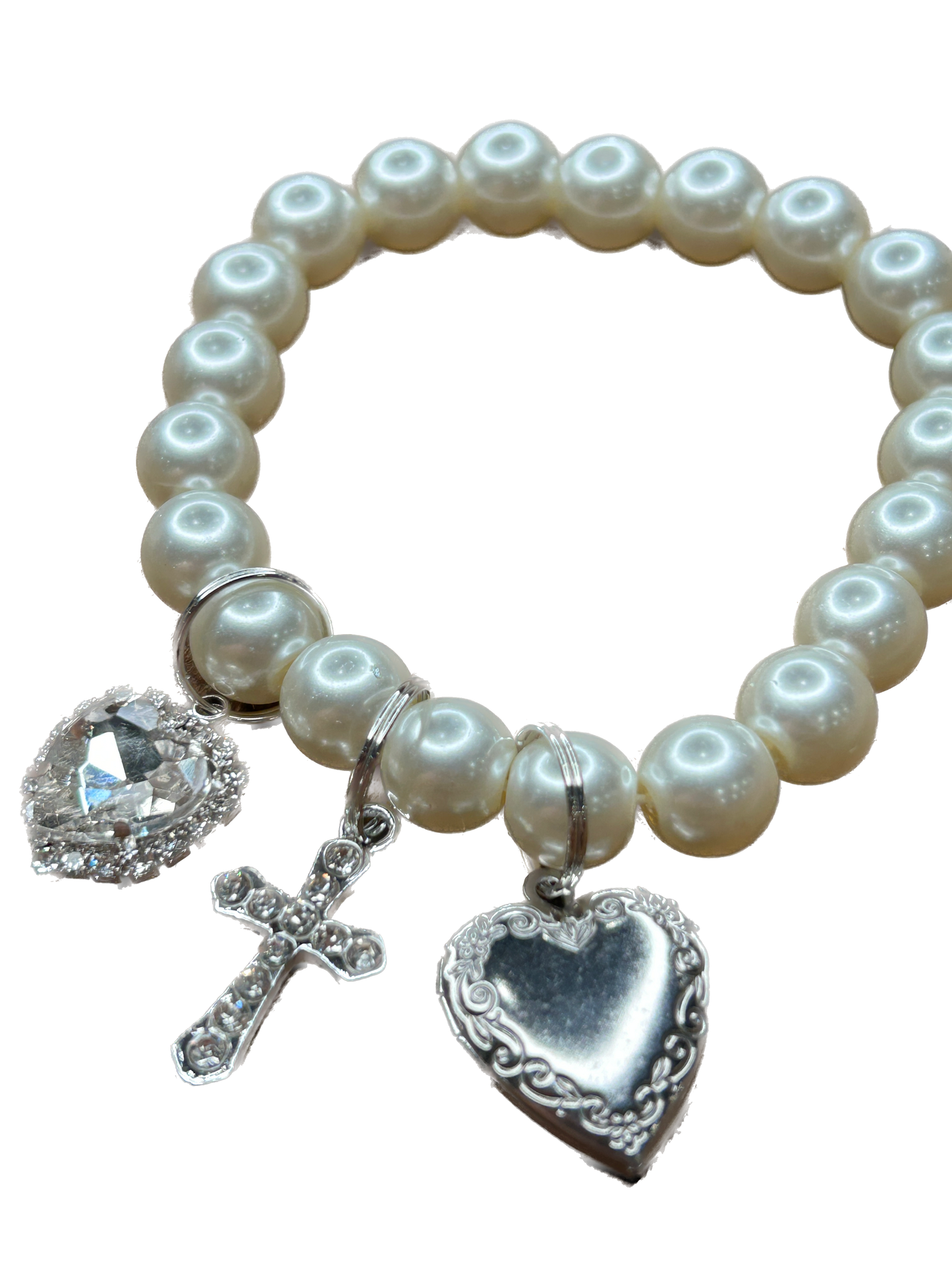 Dainty Heart Locket Charm Bracelet