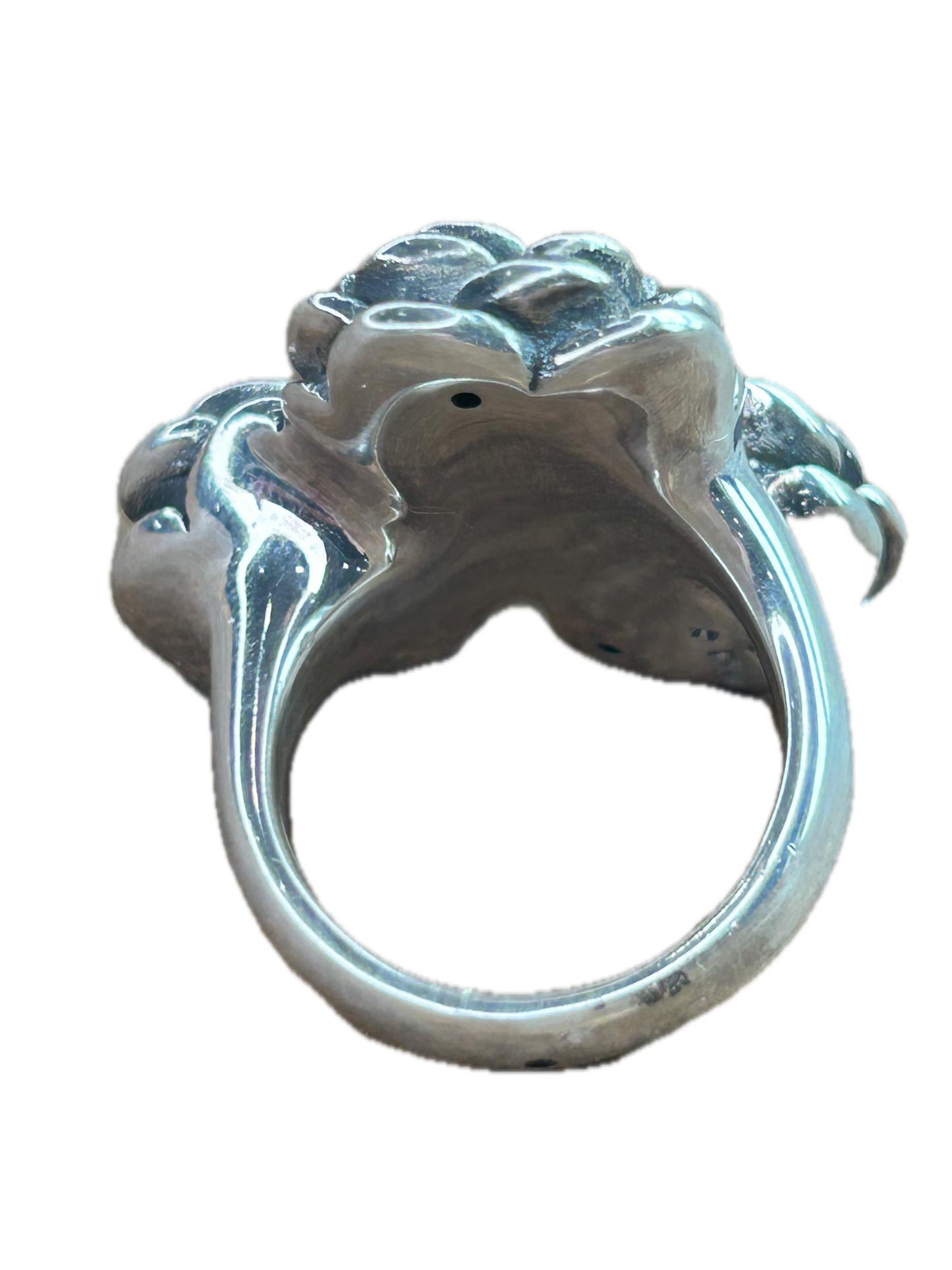 Silver Three Rose Ring
