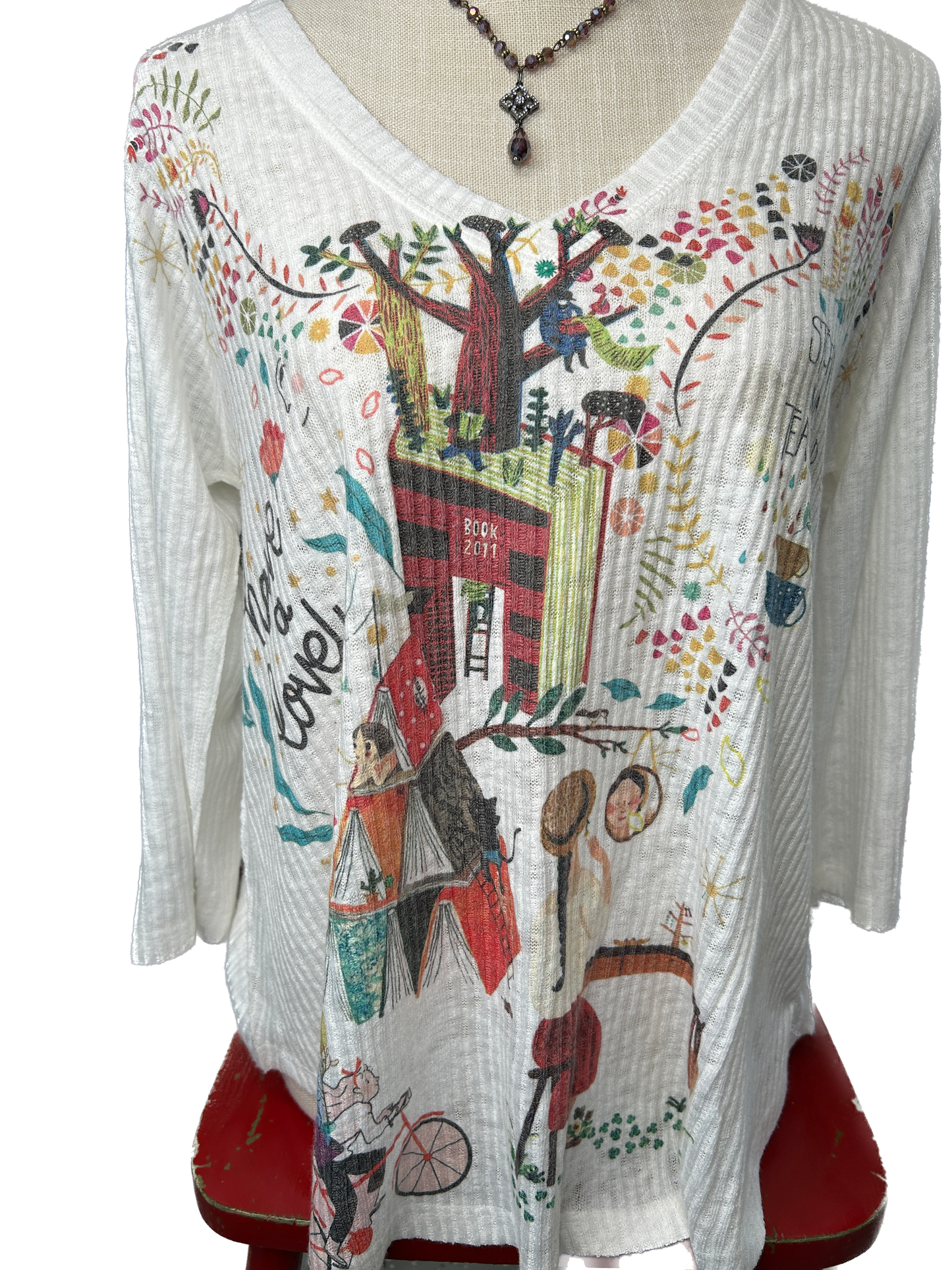 Book Club Quarter Sleeve Top *Final Sale*