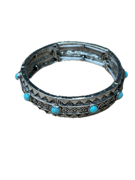 Turquoise Cabochon Stretch Bracelet