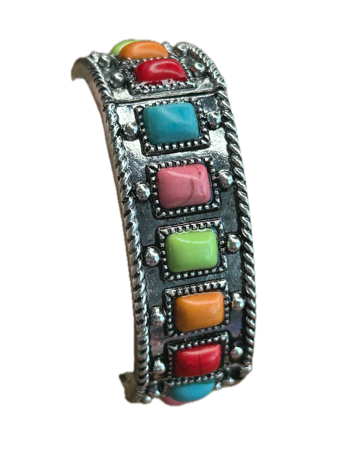 Multi Stone Stretch Bracelet