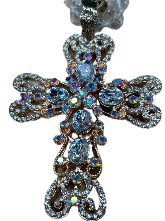 Rhinestone Cross Necklace
