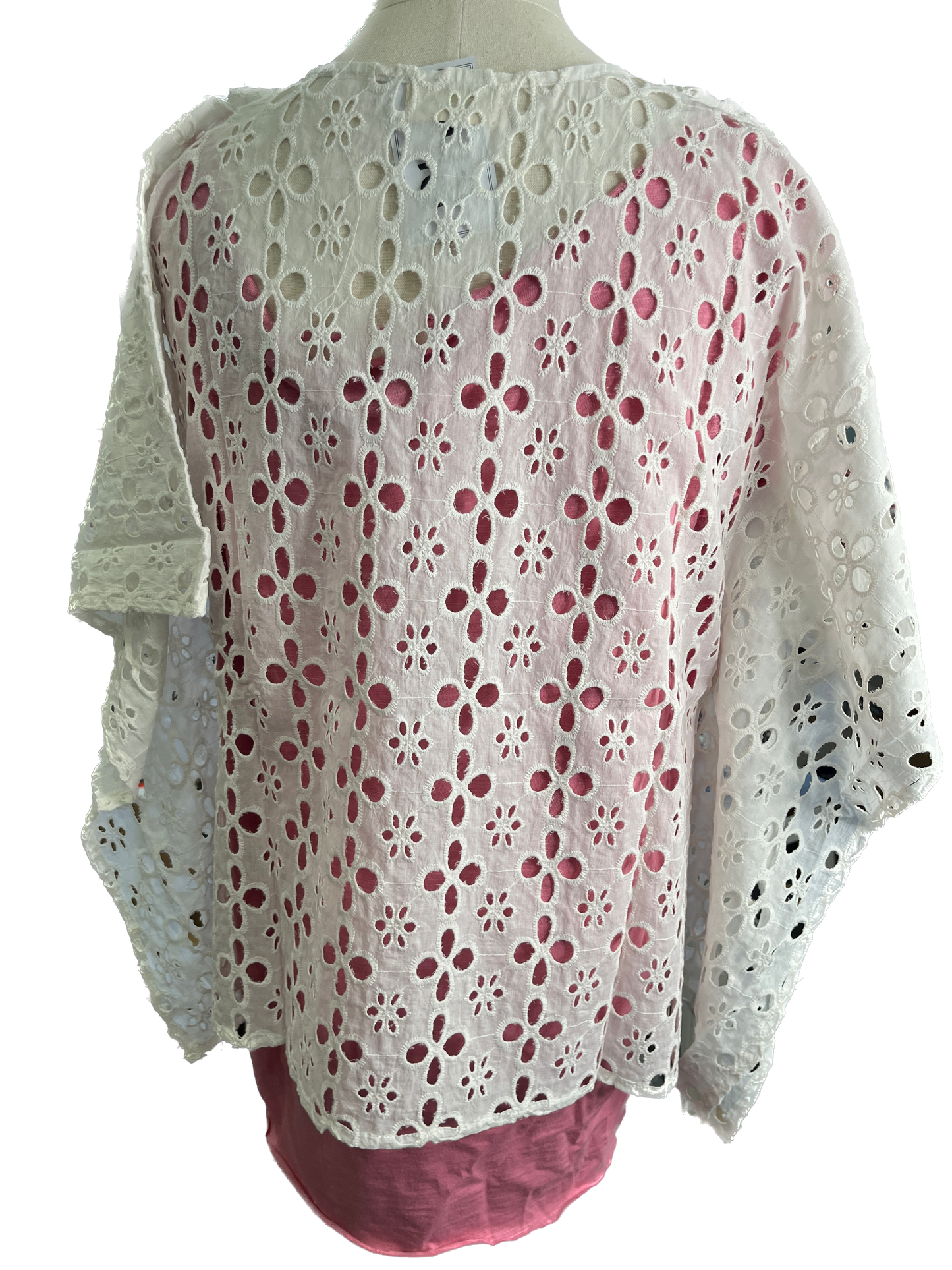 Rhea - Cotton Schiffli Crop Top White *Final Sale*