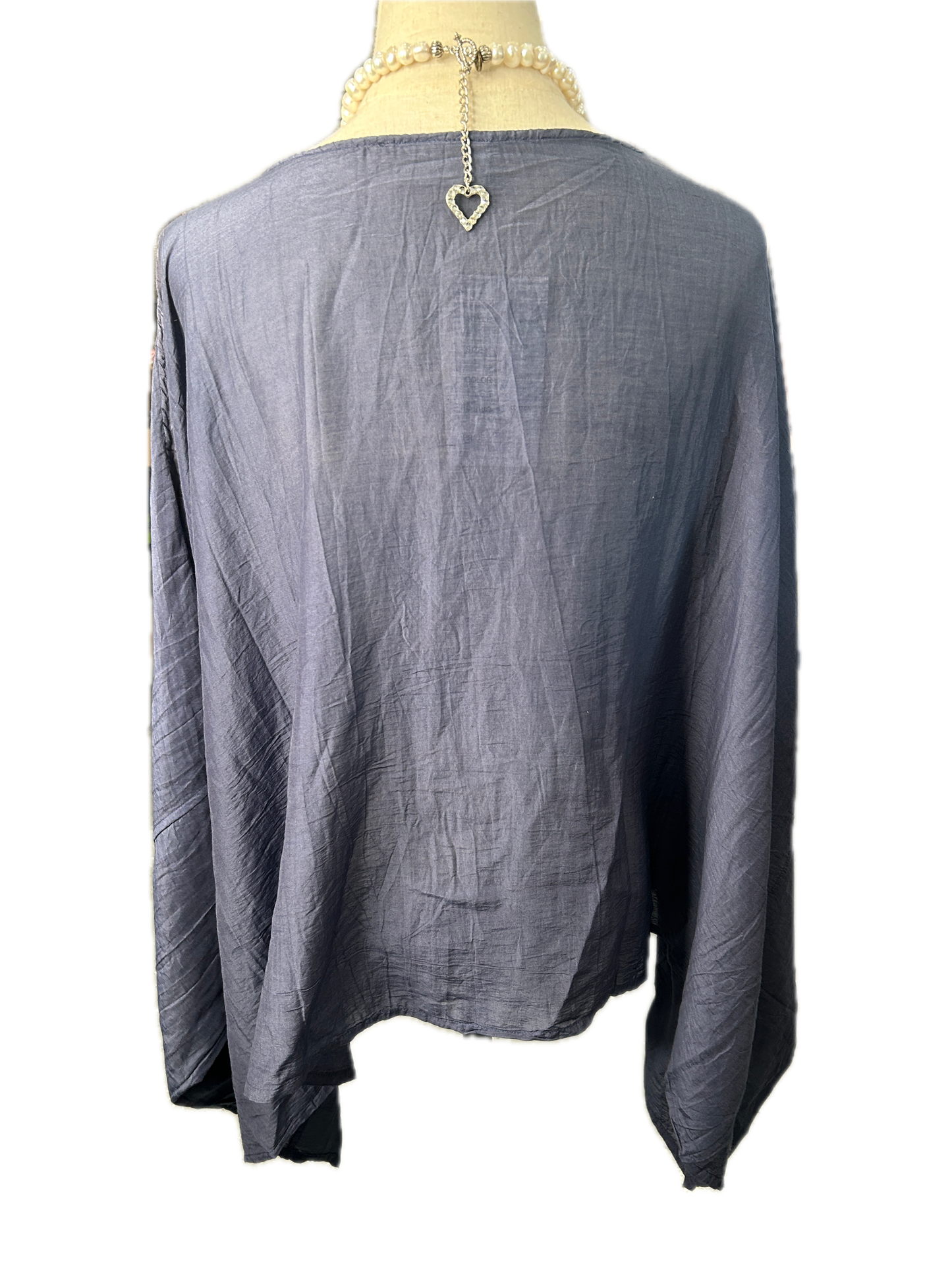 Paper Lace- Sun-kissed Cotton Overlay (Navy) Overlay (Final Sale)