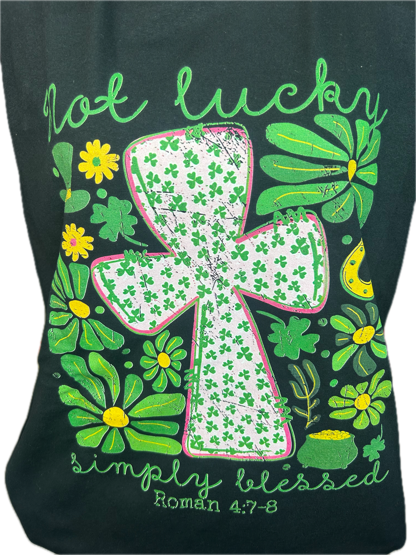 Not Lucky Simply Blessed Tee final sale
