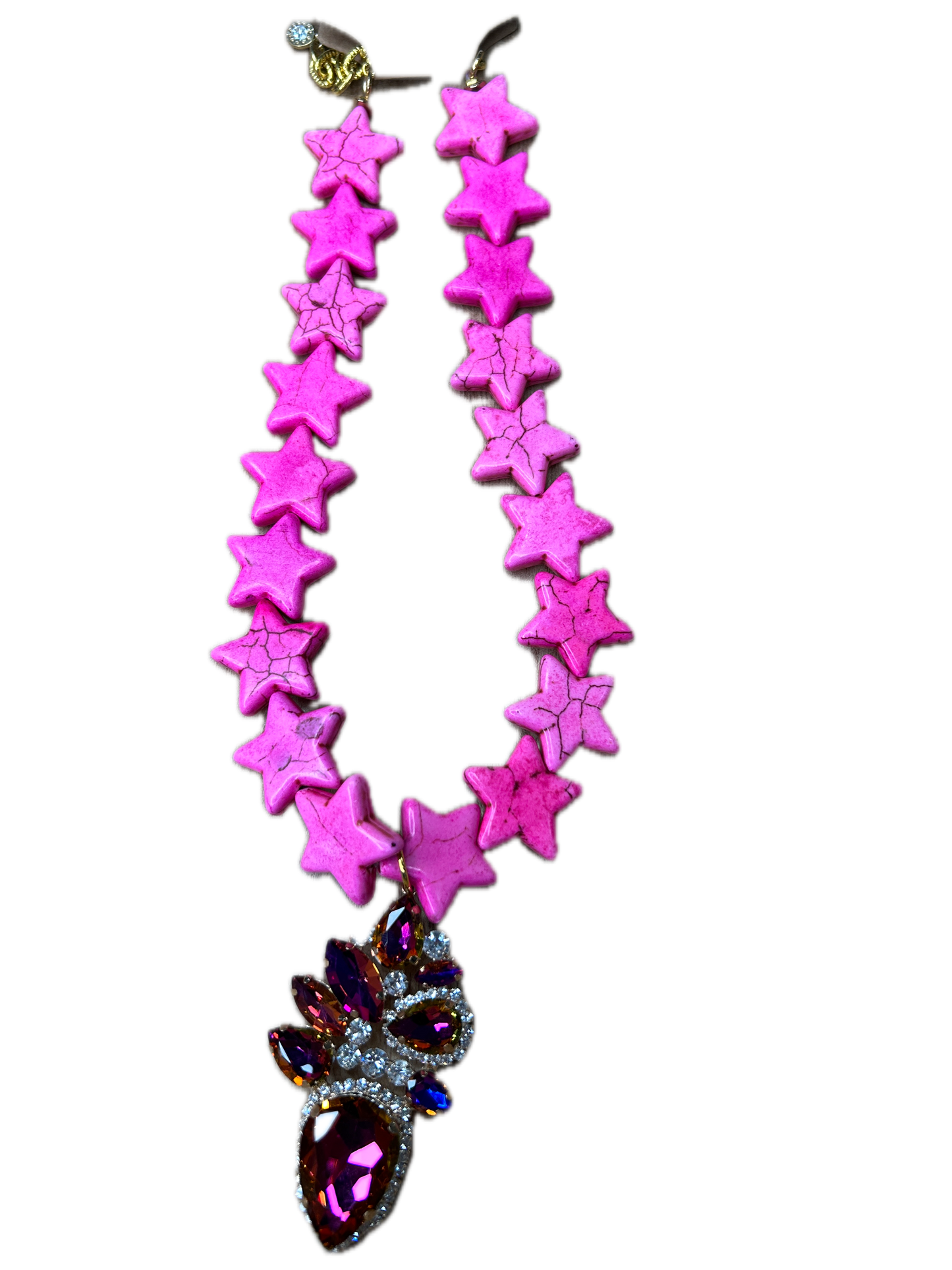 Sandra Ling- Pink Star Necklace