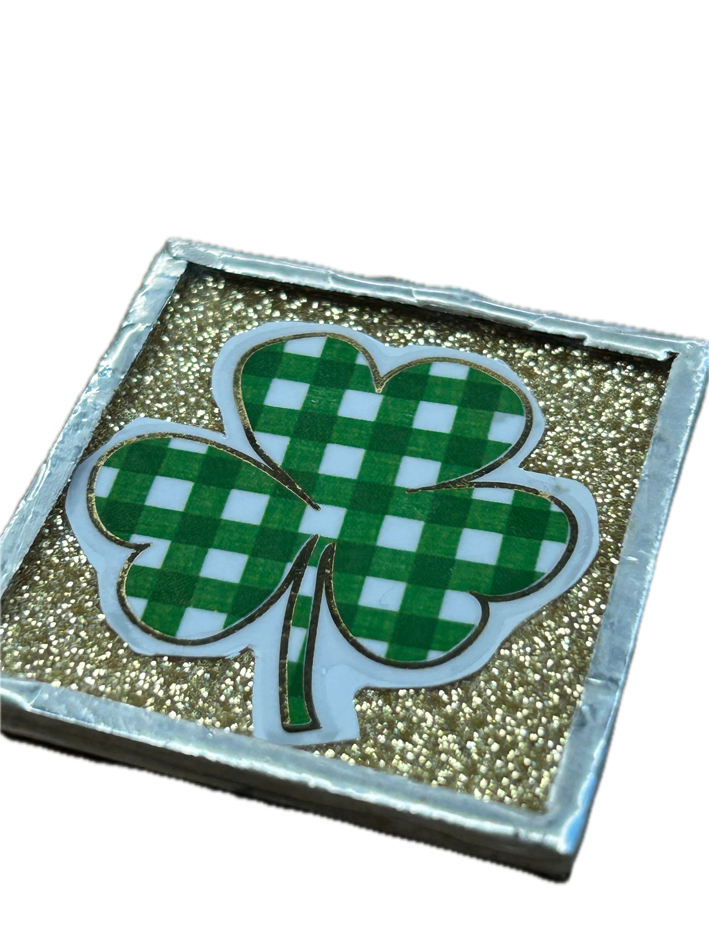 Golden Shamrock Soldered Necklace