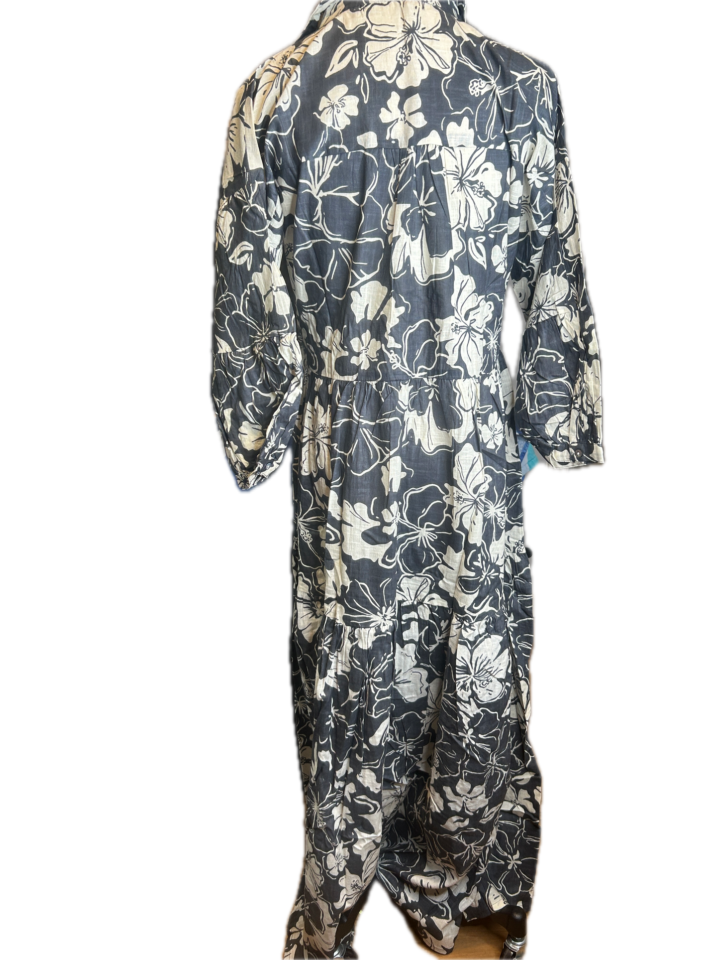 Dolma- Elise Floral Maxi Dress (Black and White) *Final Sale*