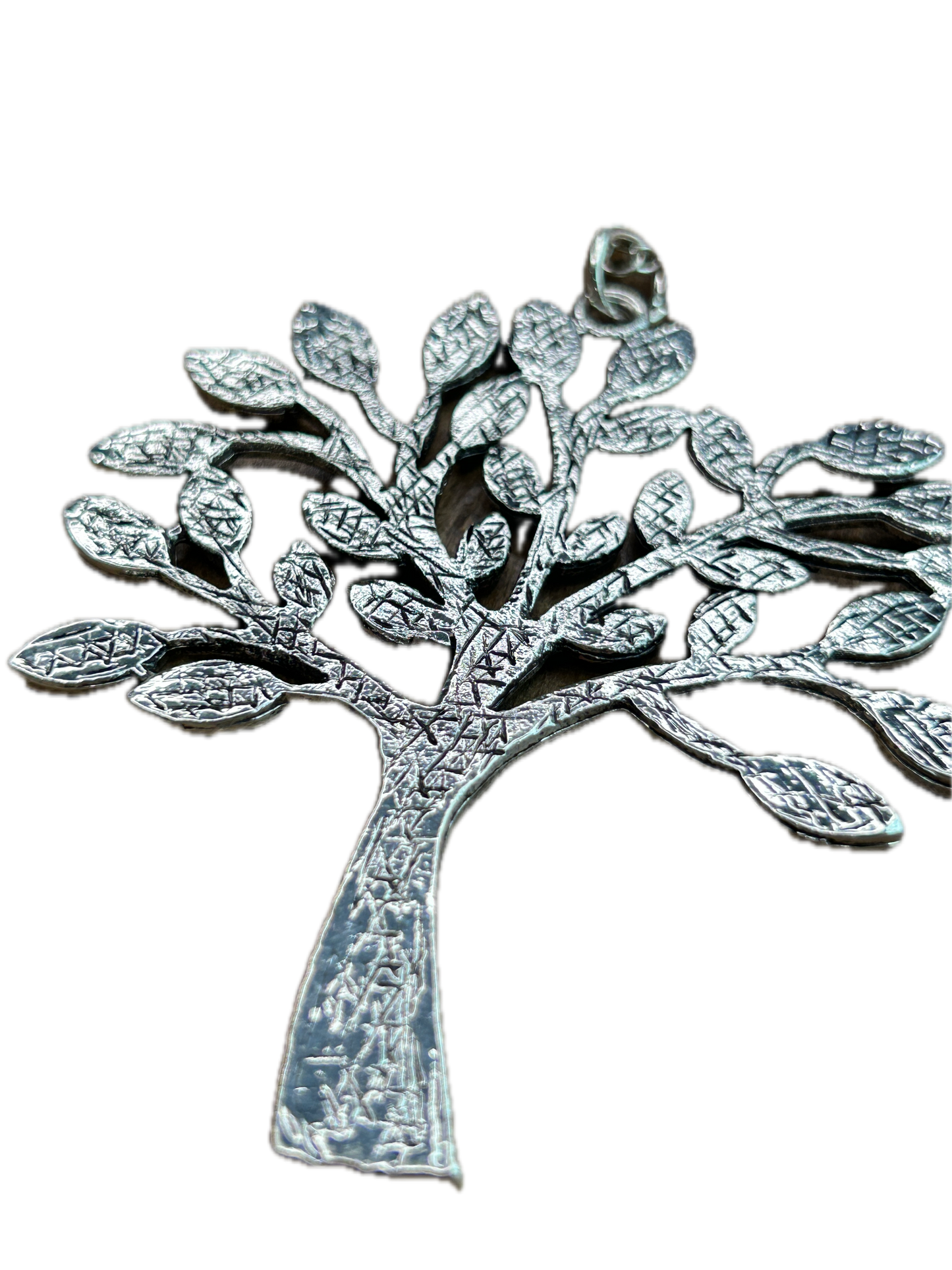Silver Metal Tree of Life Necklace